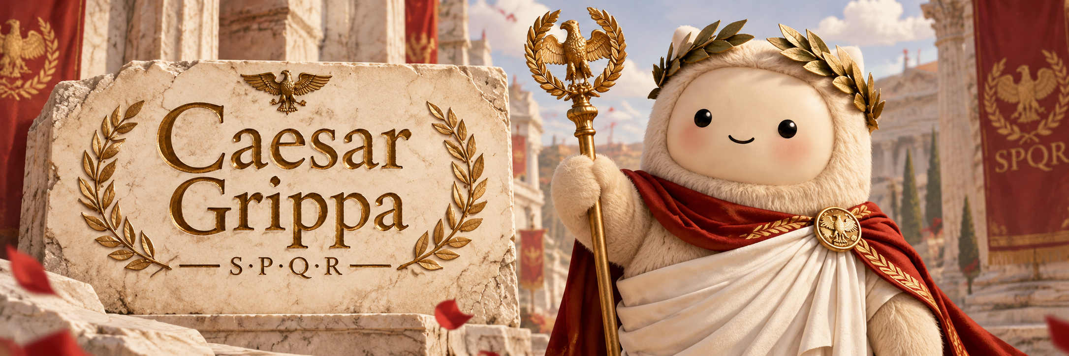Cinematic Caesar Grippa Roman scene
